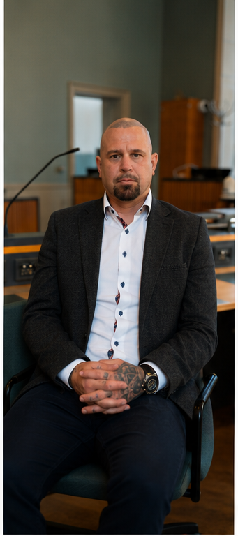 Christoffer Forslund i en rättssal